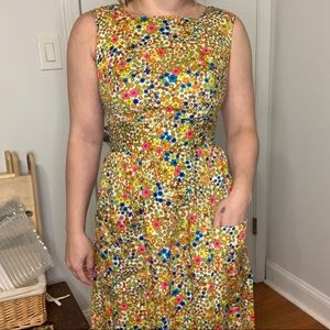 Vintage 60s/70s floral print dress